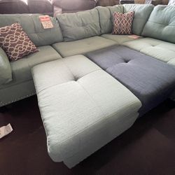 2-Piece Sectional w/ Ottoman