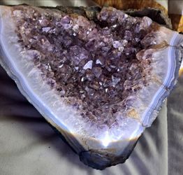 Amethyst Crystal Geode Cluster