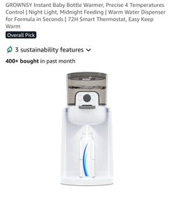 Grownsy Water Warmer New