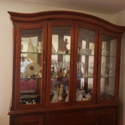 Solid Mahogany China Cabinet Cash & Carry