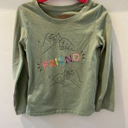 ASL “Friend” Cat and Jack kids long sleeve shirt 5T