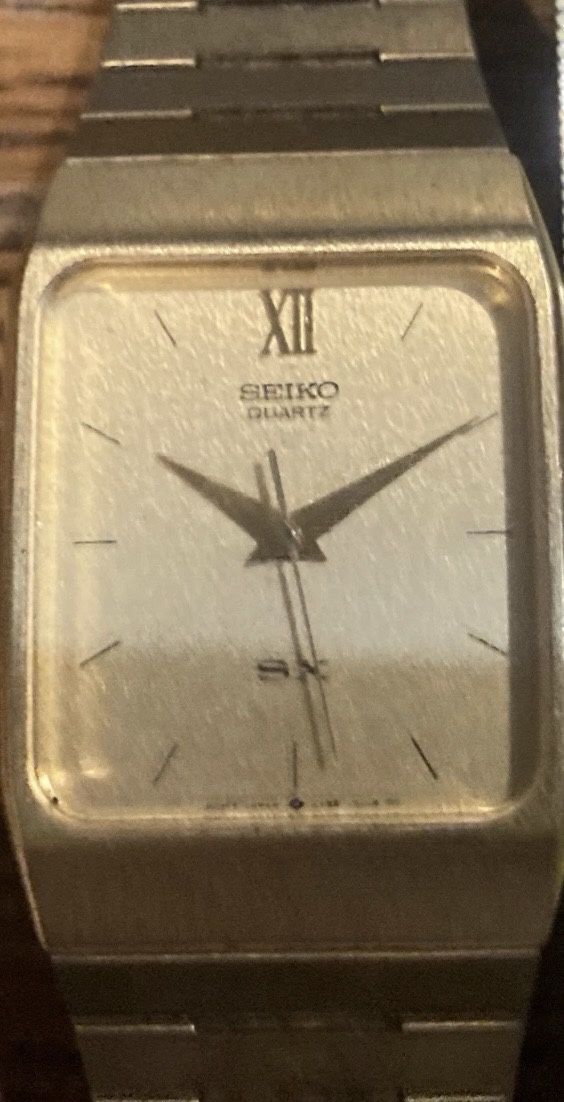 🌕🌕Luxury Vintage Gold Plated SEIKO SX Tank Men Watch 80’s🌕🌕