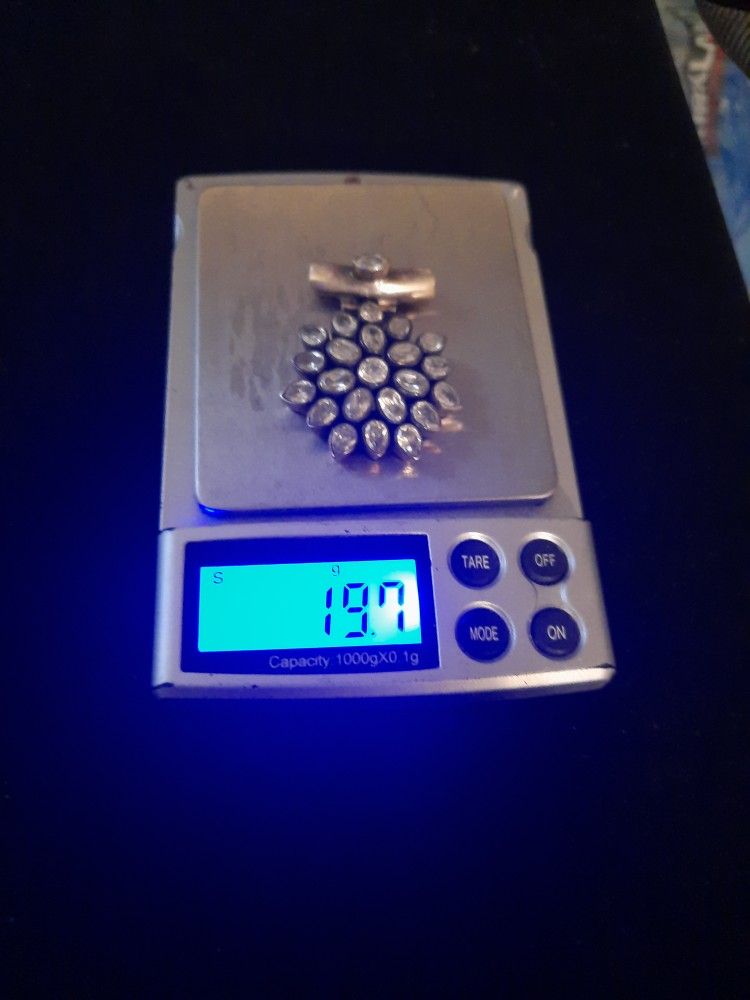 Sterling Silver and Sapphire Charm