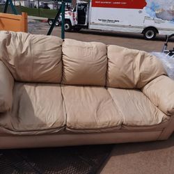 leather couch and loveseat 