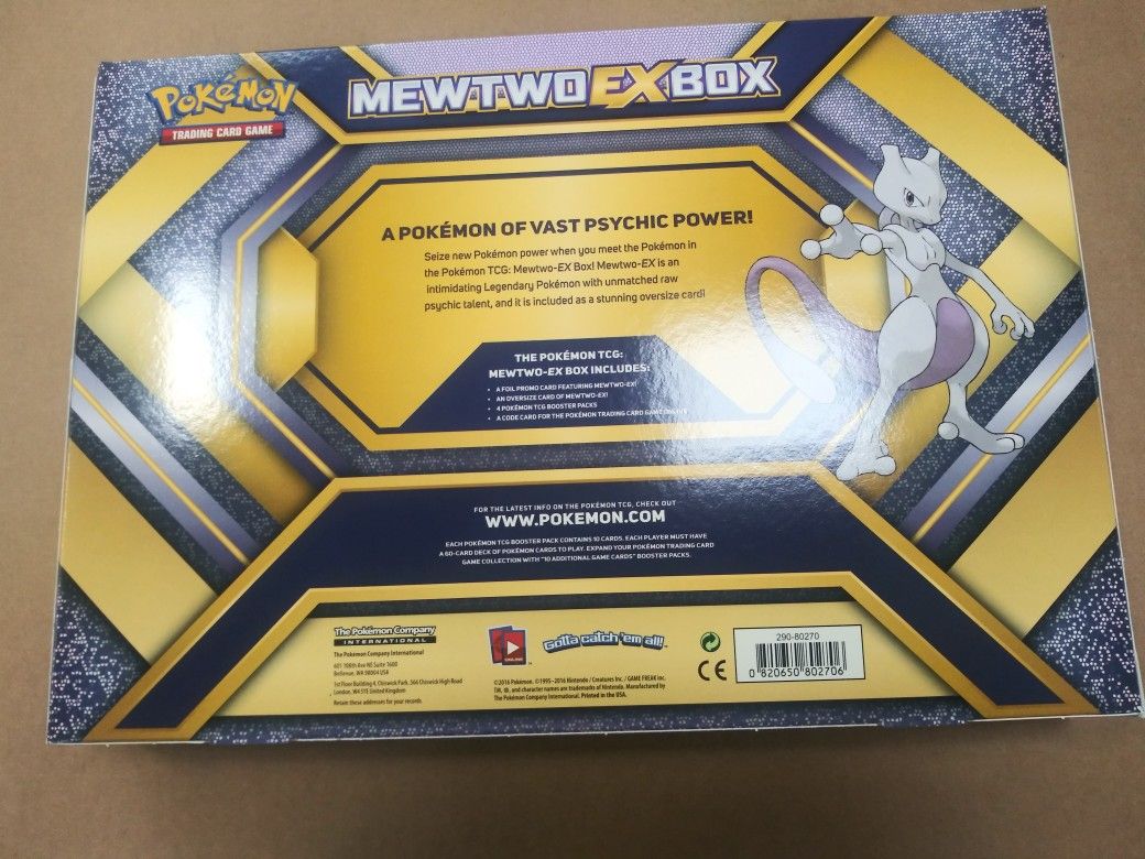 Pokemon TCG: Mewtwo Ex Box