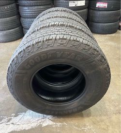 Used like new set of 4 tires Goodyear Wrangler workhorse HT LT245/75R16 120/116R $620 installed and balanced