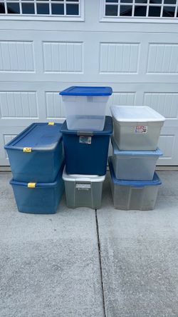 Free! Eight large storage containers.