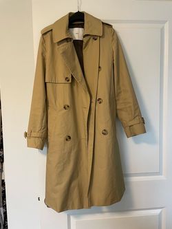 Classic Double-Breasted Trench Coat
