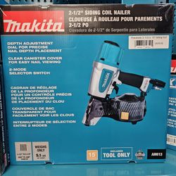 Pneumatic 2-1/2 in. 15° Siding Coil Nailer
