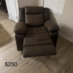 Faux Leather Electric Loveseat Recliner 