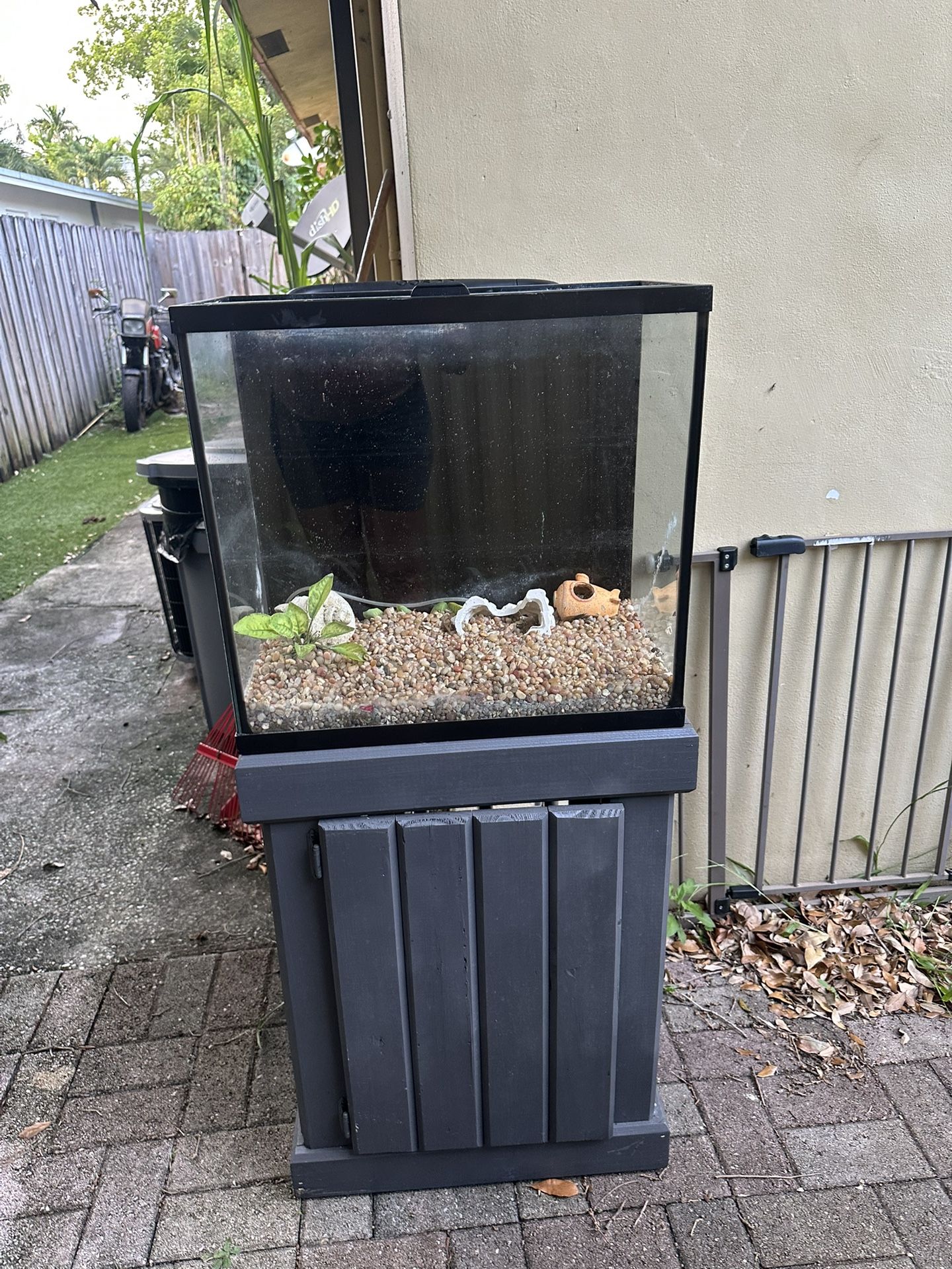 Fish Tank w/ Stand + Marineland Filter (40 Gallon Setup)