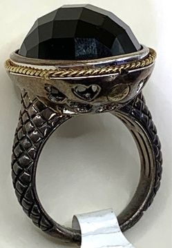 Size 7 Lady’s  925 Silver/18K Gold Cocktail Ring by Andrea Candela