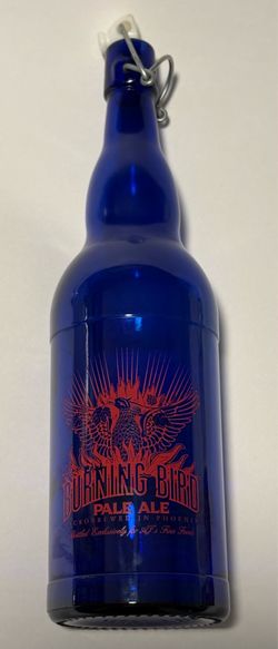 Burning Bird Cobalt Blue Flip Top Bottle Sonoran Brewing Phoenix