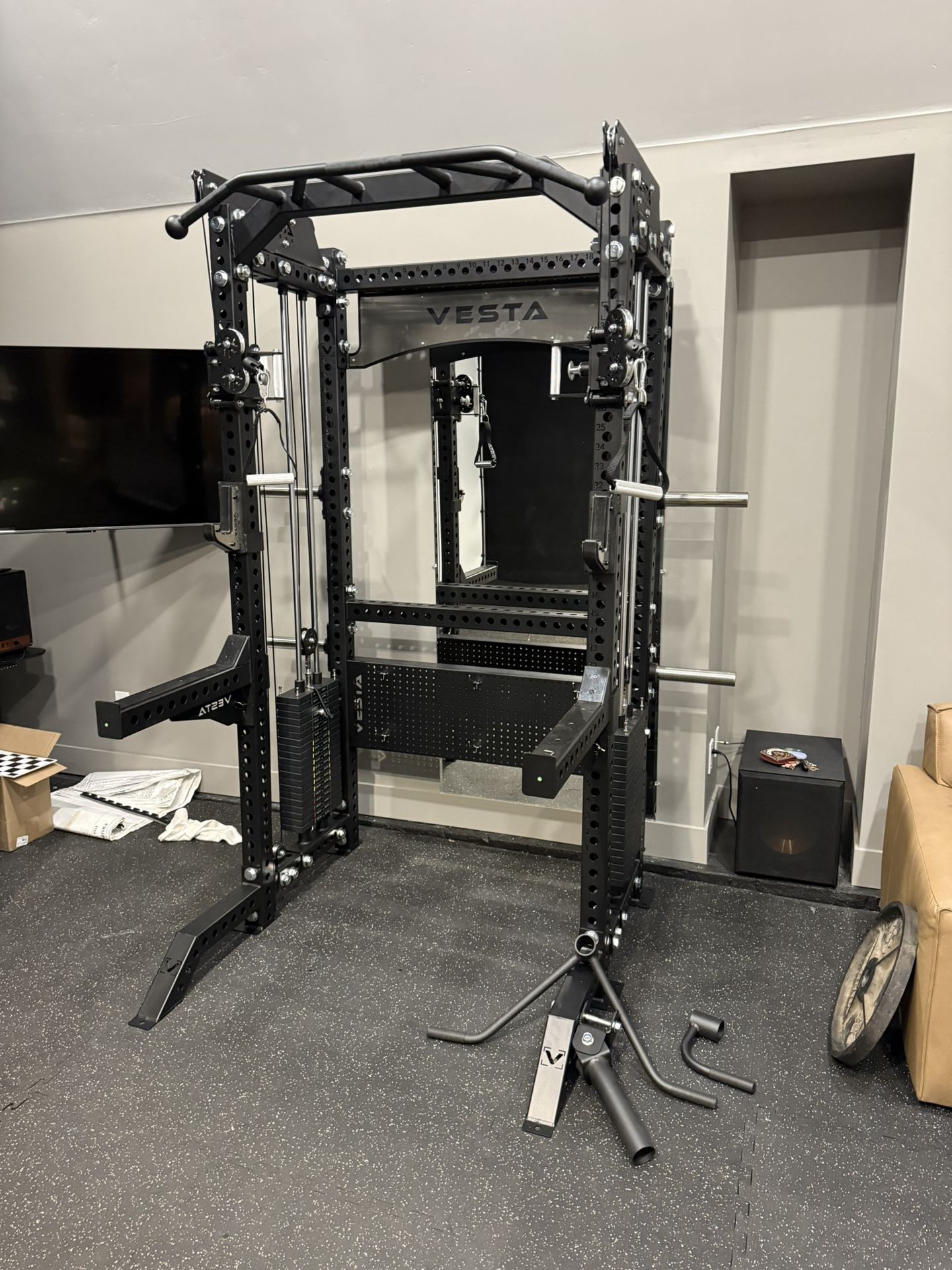 Vesta Fitness PRO SERIES 2-1 Ultimate Half Rack Functional Trainer/Gym Equipment/ Home Gym/ Fitness/ FREE DELIVERY 🚚