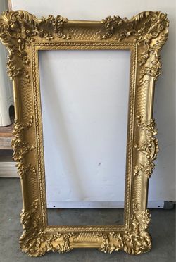Large Gold Ornate Baroque Frame