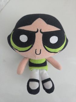 Vintage Buttercup Power Puff Girls 6" Plush Doll Cartoon Network 1999