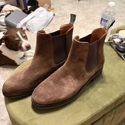 Ralph Lauren Brown Suede Chelsea Boot