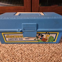 Zebco Mickey Mouse Blue Catch 'Em Tackle Box