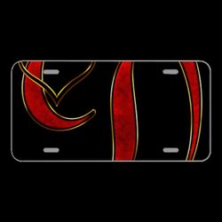 License Plate Novelty Car Front Alphabet Letter Initial Heart
