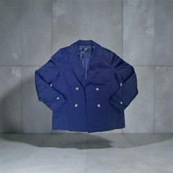 Jones, New York Royal Blue Trench ( Waist Length)