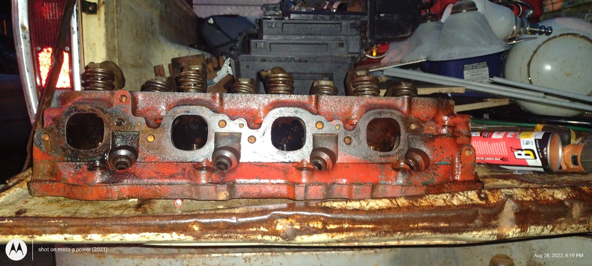 One set of 396 big block chevy heads closed chamber high compression