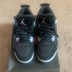 Jordan 4 Black Canvas