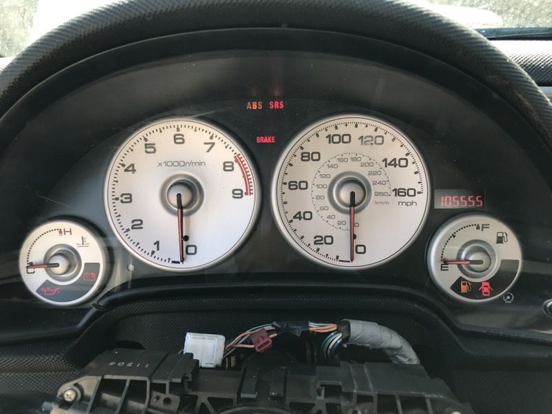 Acura RSX Type S gauge cluster tachometer low miles 105k