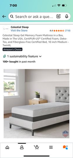 Almost New Twin XL Memory Foam Mattress