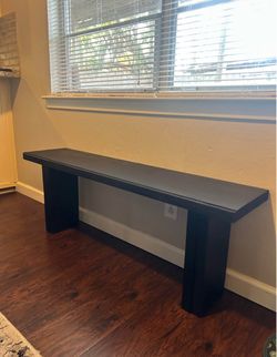 Wooden Black bench…