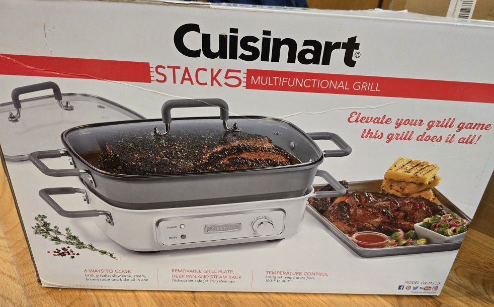 Discontinued STACK5® Multifunctional Grill with Glass Lid