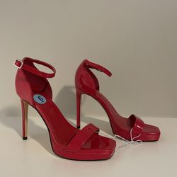 Nine West Red Glossy Heels