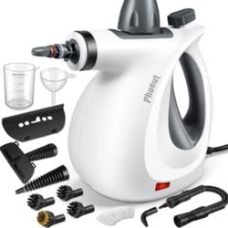 Pressurized Handheld Multi-Surface Natural Steam Cleaner with 12 pcs Accessories