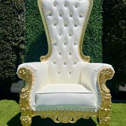 Gold And Silver Throne Chairs 