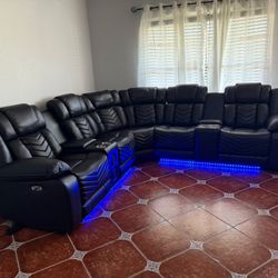 Brand New Power Reclining Sectional Sofa / Sofas Seccional Reclinables Eléctricos Nuevos a Estrenar … Fast 🚚 