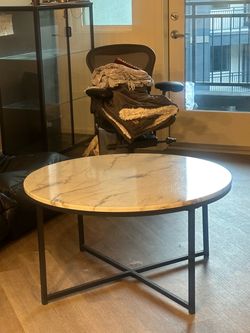 Marble Texture Coffee Table
