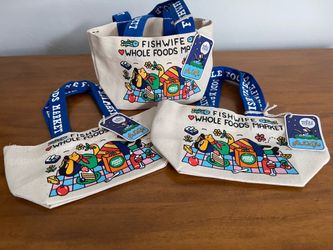 Whole Foods Fishwife mini tote bag