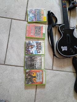 Xbox 360 Guitar Hero Bundle with Games