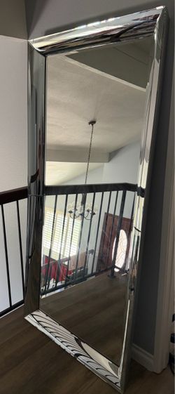 Large Beviled Wall/Floor Mirror