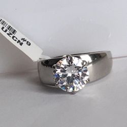 WOMEN SILVER TONE RING SIZE 9 ⭐️NEW WITH TAG STAMPED  TK316 ⭐️⭐️⭐️⭐️⭐️