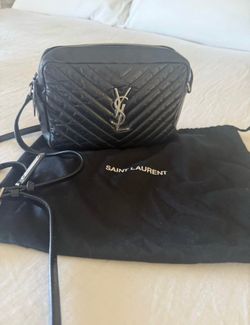 Yves Saint Laurent Lou Camera Bag In Black (authentic)