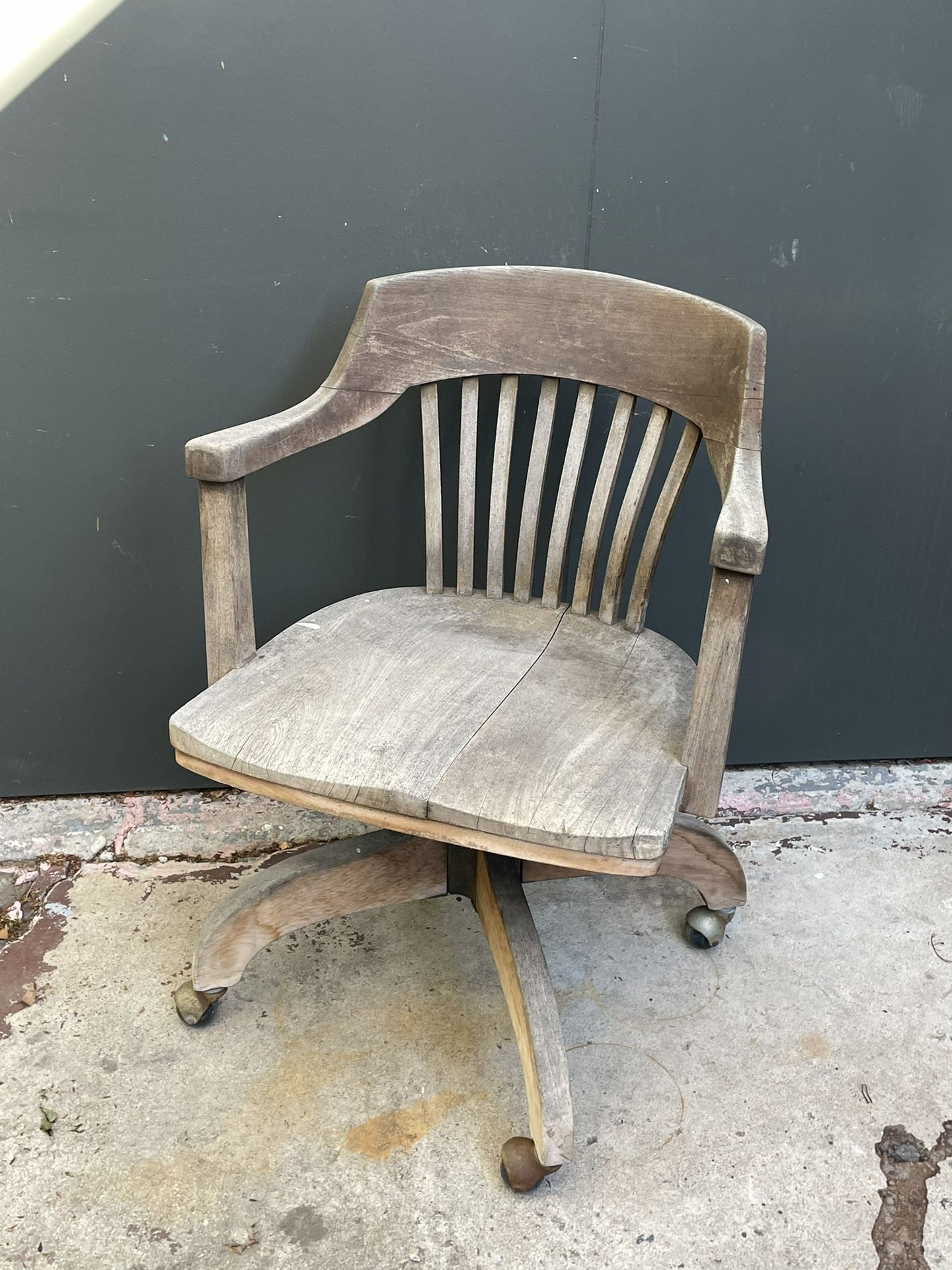 Wood Desk Chair.