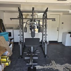 Smith Machine 2001 | Multi-Use Adj Bench | Gym Equipment | Fitness | Squat Rack | Excercise |🔴WEIGHTS AND BARBELL SOLD SEPARATELY 🔴 FREE DELIVERY 🚚