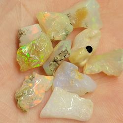 8ctw Ethiopian Fire Opal Genuine Stones Gemstone Crystals 