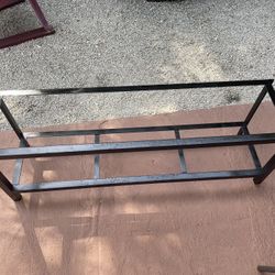 FISH TANK STAND - BLACK METAL 