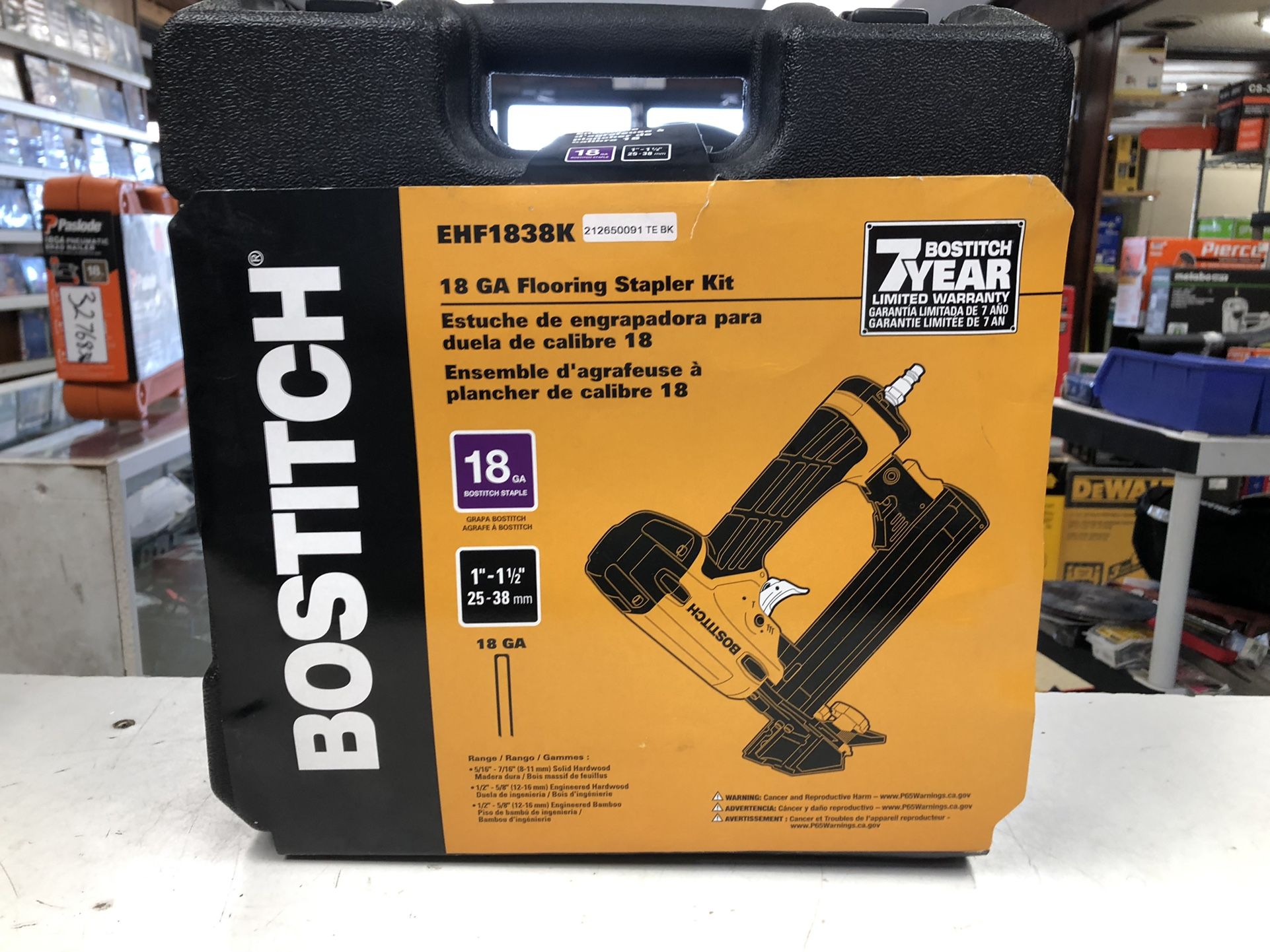 Bostitch 18 GA Flooring Stapler Kit EHF1838K