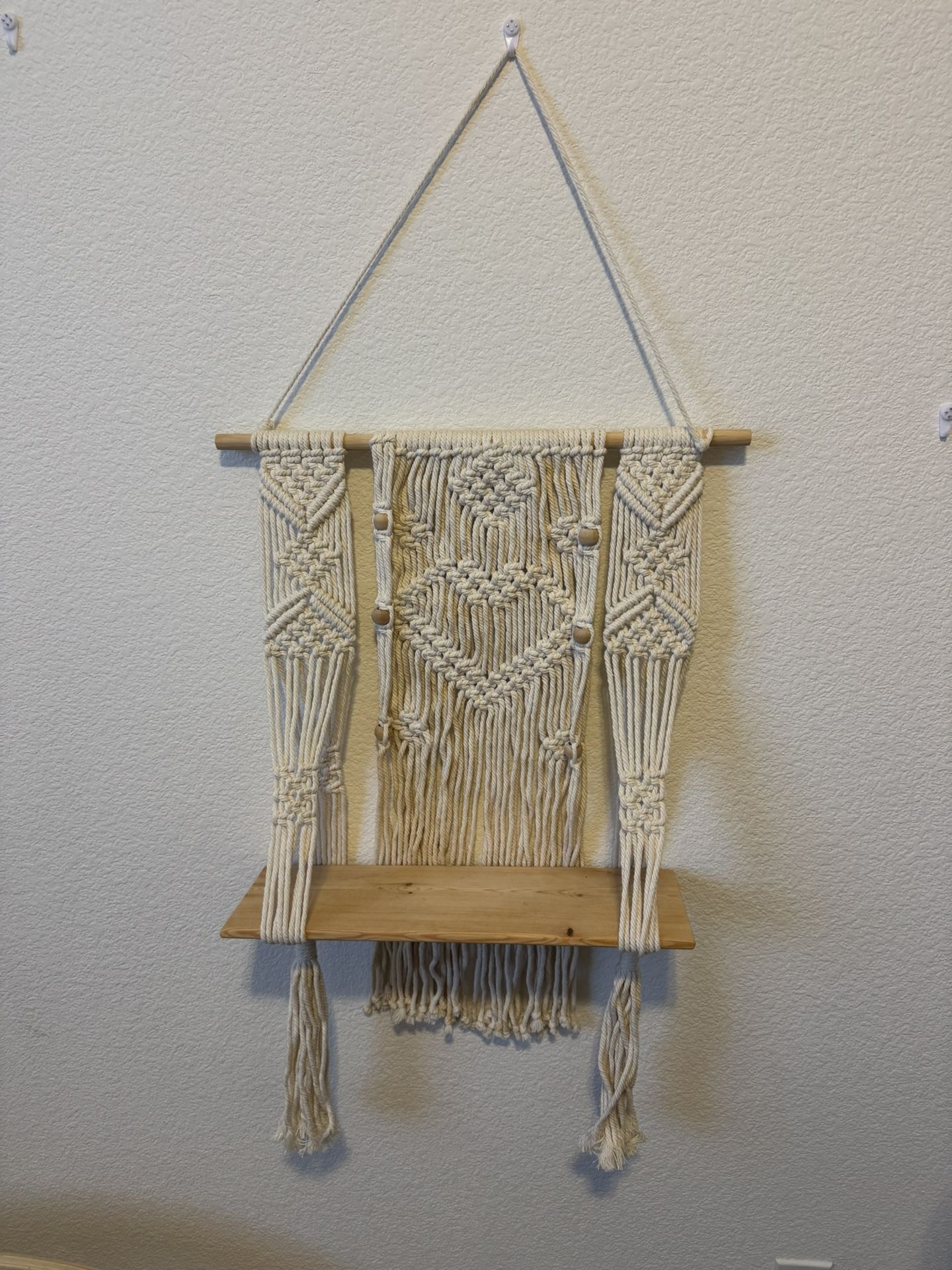 Macrame decor - hanging shelves, planter, vase, or candle holders, macrame wall decor