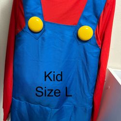 Mario Costume Kid Size L
