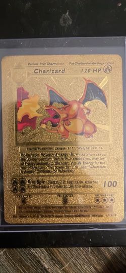 First adoption gold foil Charizard Pokemon cards  1995