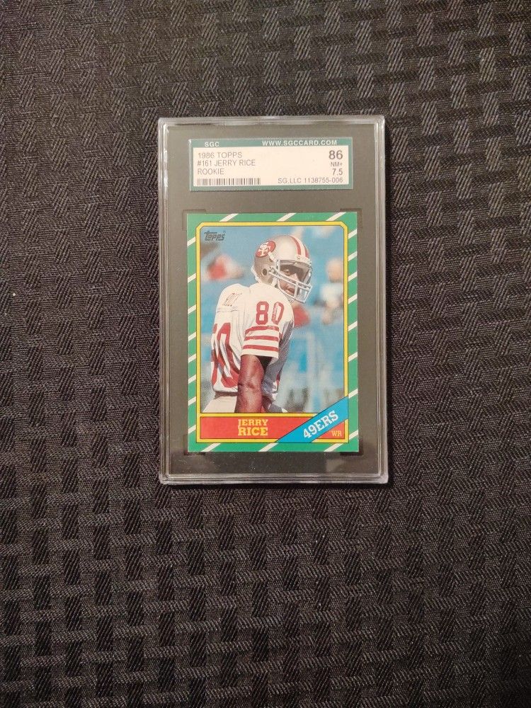 1986 Topps Jerry Rice Rookie Card