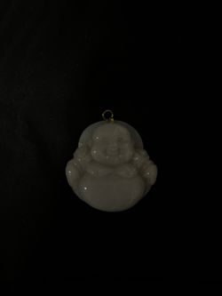 White Jade Buddha pendent